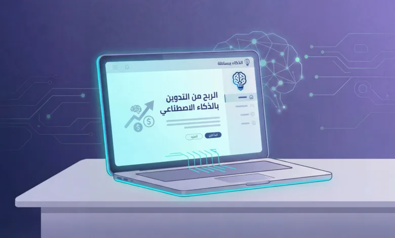 الربح من التدوين باستخدام الذكاء الاصطناعي: دليل شامل لتحقيق دخل حقيقي من المدونات للمبتدئين