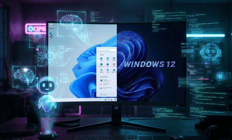 تصميم يوضح مستقبل ويندوز 12 والذكاء الاصطناعي في ويندوز 11 وخطط مايكروسوفت لتطوير أنظمة التشغيل