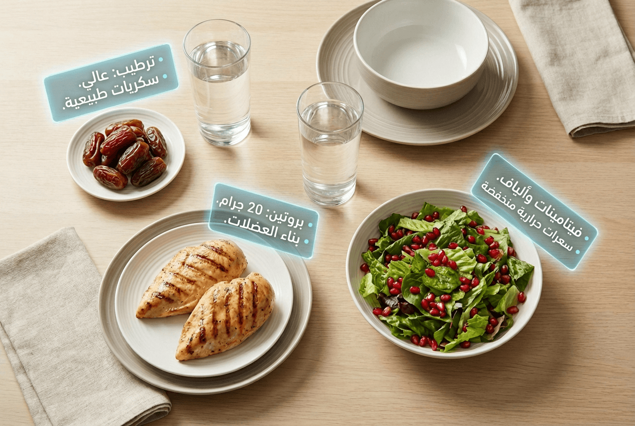 أفضل أدوات الذكاء الاصطناعي في رمضان 2026 - نظم وقتك، خطط لعبادتك، وزود إنتاجيتك 4 تحليل السعرات الحرارية للإفطار بالذكاء الاصطناعي