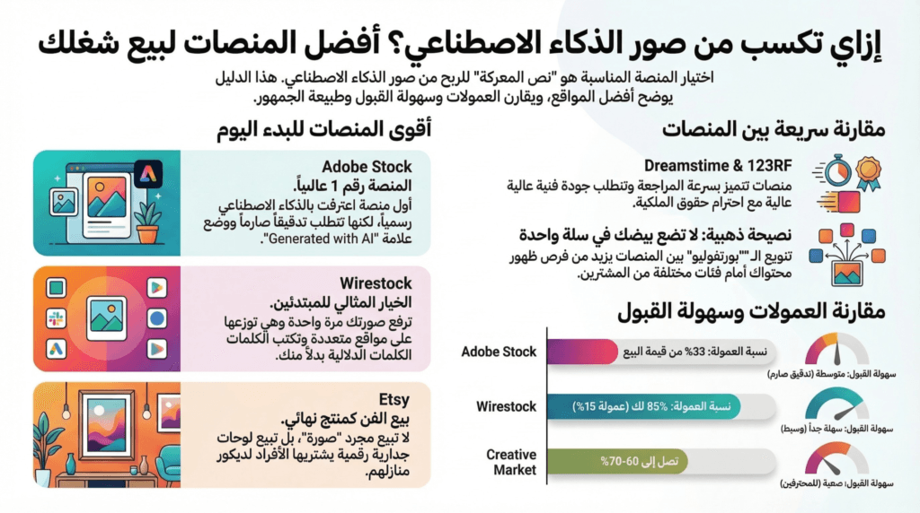 الربح من بيع الصور المولدة بالذكاء الاصطناعي
