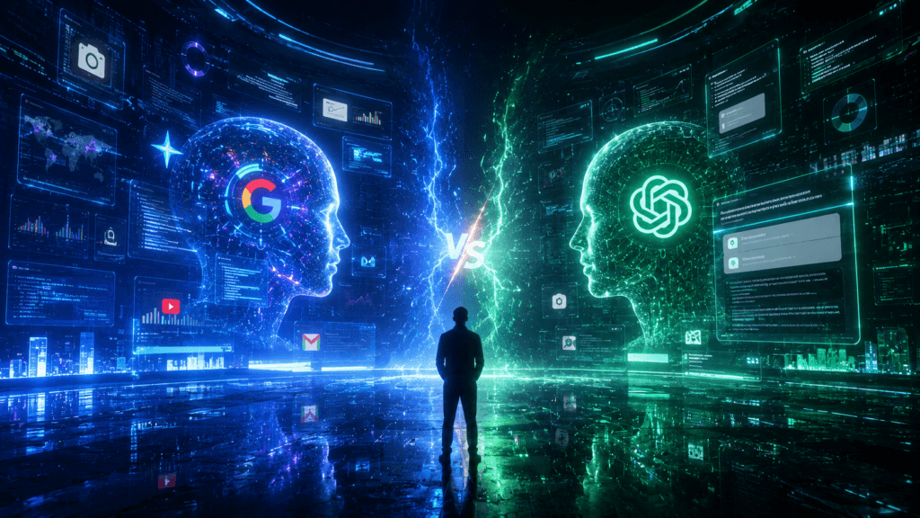  مقارنة Google Gemini و ChatGPT