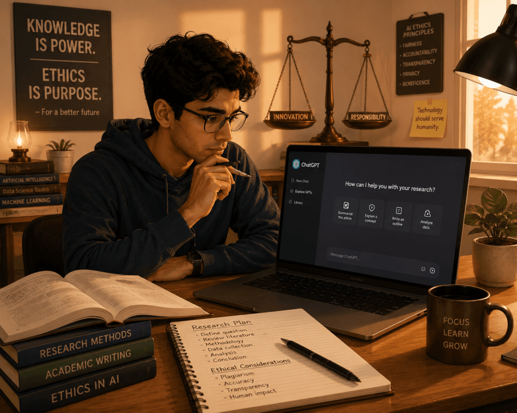 نصائح ذهبية لاستخدام AI في البحث بشكل أخلاقي