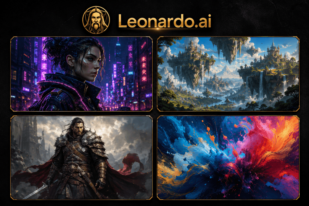 أمثلة على الصور الفنية المولدة بأداة Leonardo.ai المجانية