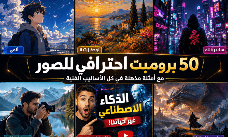 أفضل 50 برومبت ChatGPT لإنشاء صور احترافية 2026
