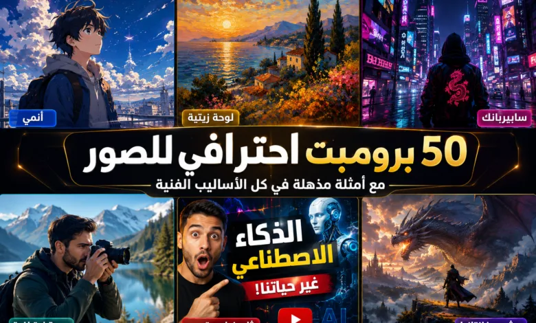 أفضل 50 برومبت ChatGPT لإنشاء صور احترافية 2026