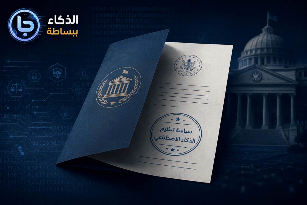 مفهوم تصوري للأمر التنفيذي الأمريكي بشأن الذكاء الاصطناعي