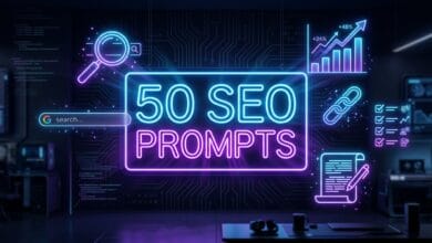 50 برومبت SEO جاهزة لتحسين ظهور موقعك في Google